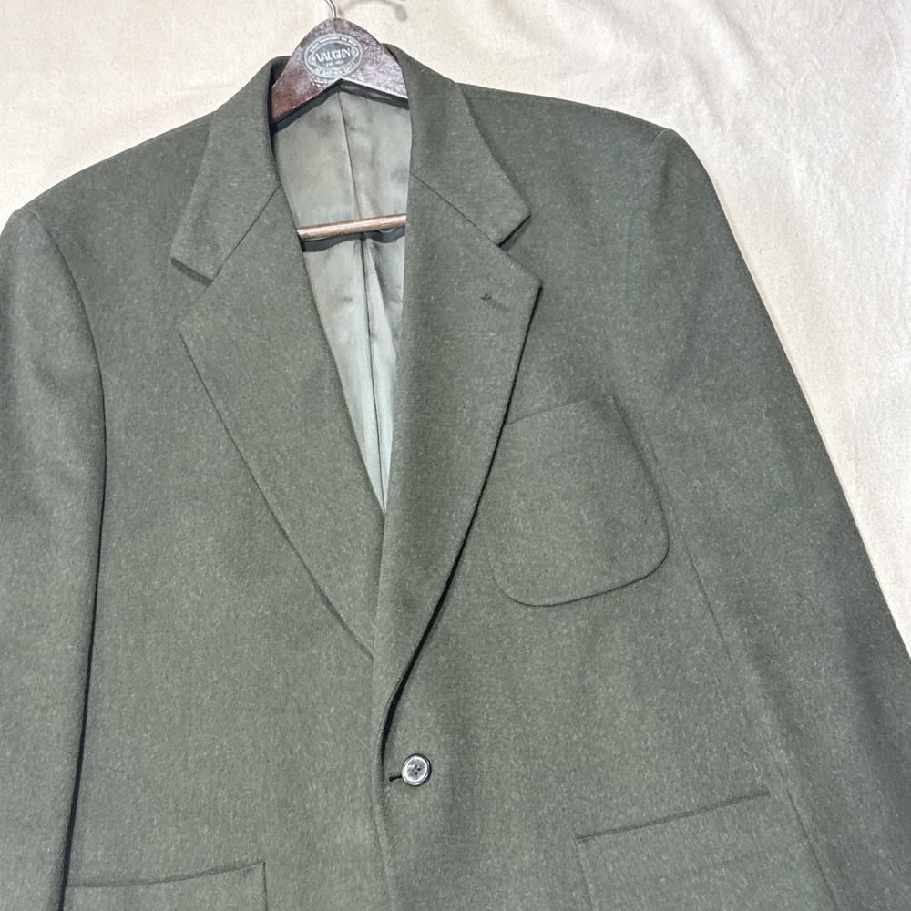 Eddie Bauer Men's Dark Green Wool Blazer - Picture 7 of 16